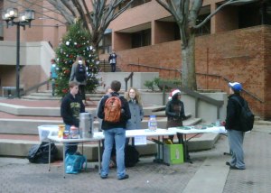 Christmas outside the UC